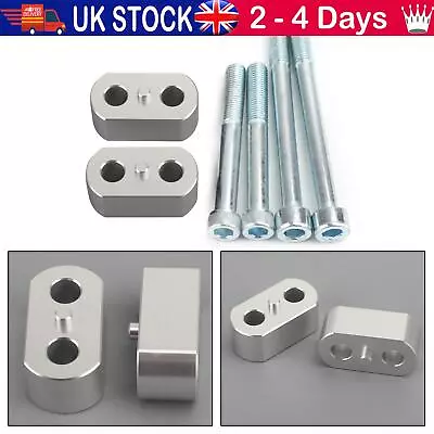 Billet ALU Silver Handle Bar Risers For Tiger 1200 Explorer/XCX/XR JP • £22.75