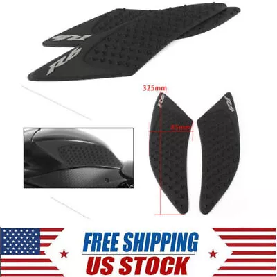 Gas Tank Pad Traction Side Knee Fuel Grip Decal For YAMAHA YZF R6 2017-2018 US • $14.10