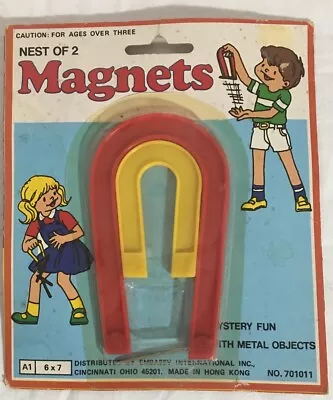 Vintage Childrens Toy Magnet Nested Set Of 2 • $10.99