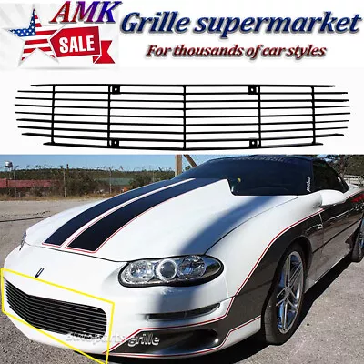 For 1998-2002 Chevy Camaro Main Upper Billet Grille Front Grill Insert Black • $52.98