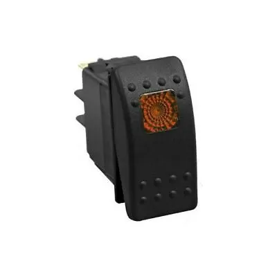 Off/on/on 6 Pin DPDT Rocker Switch LED Backlit - Orange • $16.50