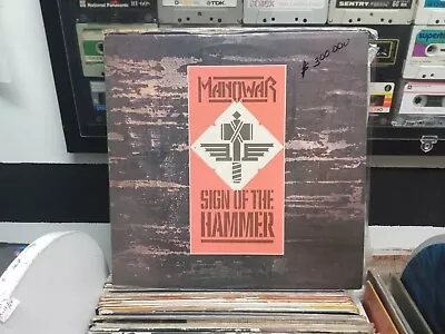 Manowar ‎– Sign Of The Hammer (Vinyl LP Venezuelan Edit.RARE Virgin)VG+/VG+ • $120