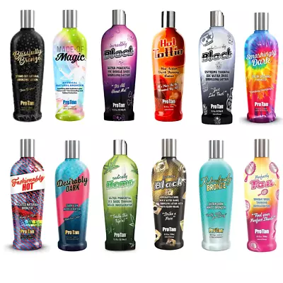 PRO TAN SUNBED TANNING LOTION/CREAM/BRONZERS SACHETS (22m& BOTTLES 22ML OR 250ML • £13.95