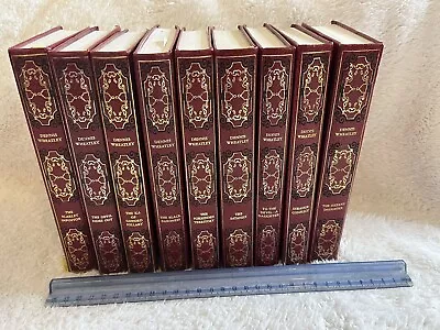 Dennis Wheatley Heron Books Lot Of 9 Excellent Decorative Faux Leather Gilt Red • $24.99