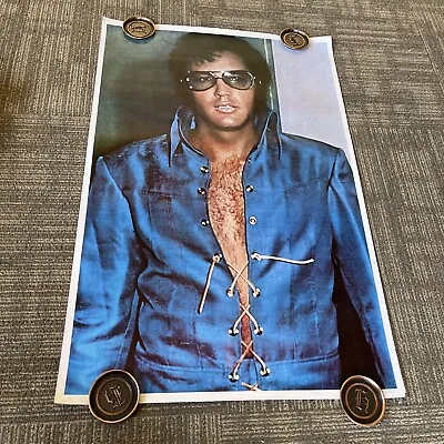 #73 Original 1977 Elvis Presley Promo Poster Rock Music Memorabilia The King • $99