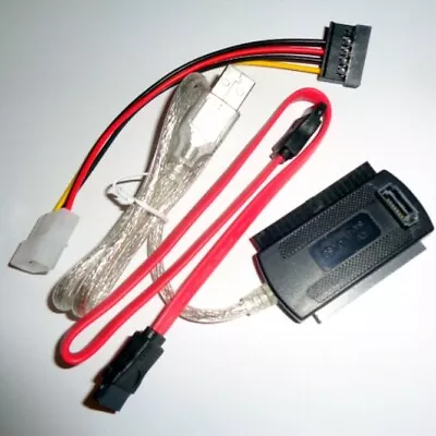 USB 2.0 To IDE SATA PATA 2.5 3.5 Hard Drive HD HDD Converter Adapter Cable Kit • $10.65
