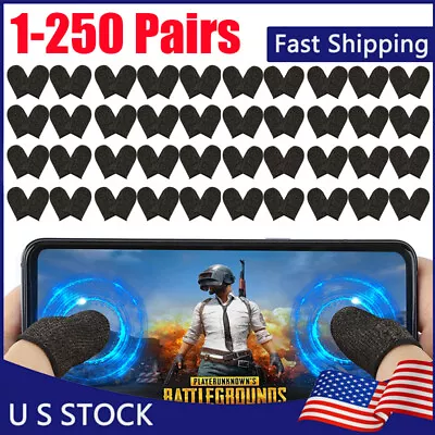 Touch Screen Gaming Finger Sleeve Mobile Game Controller Gloves Sweatproof LOT • $57.99