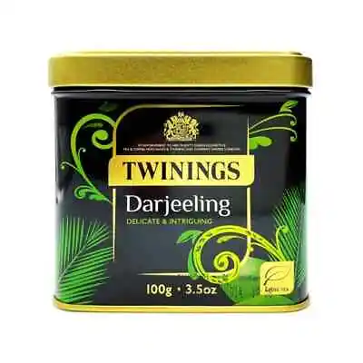 2xTwinings Darjeeling Loose Tea Caddy 100g Loose Tea Free Shipping World Wide • $72.74