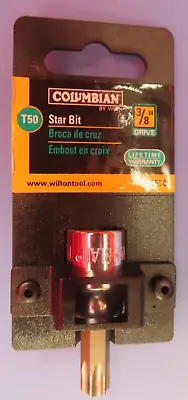 Columbian By Wilton Tools  Star Bit  T50  3/8  Drive  #36550  NEW • $8.59