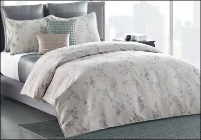 Vera Wang FLORAL SHADOW Comforter & Shams Set - Jacquard - Neutral Color - QUEEN • $254.95