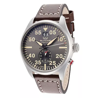 Glycine Men's GL0367 Airpilot Dual Time 44mm Quartz Watch • $338.95