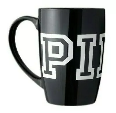 Victorias Secret PINK Ceramic Coffee Tea Mug Cup 16.9 Fl Oz / 500 Ml Black • $15.79