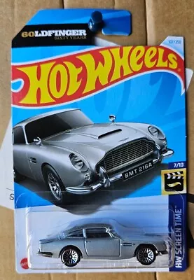 Hot Wheels 2024 - 1963 ASTON MARTIN DB5 [SILVER] GOLDFINGER JAMES BOND   • $14.95