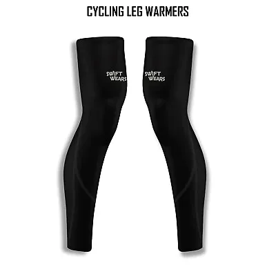 Cycling Leg Warmers Winter Running Thermal Cycle Knee Black Running Fleece Socks • $8.08