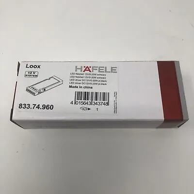 New Hafele 833.74.960 Loox 12V LED Driver With 6 Way Constant Voltage Part • $20.69