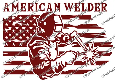 American WelderIron Worker12 X9 MillwrightAmerican FlagMechanicVinyl Decal • $14.95