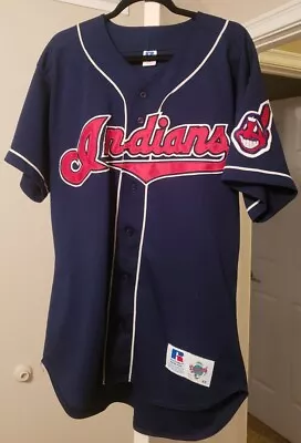 Cleveland Indians Authentic Russell Jersey Size 48 • $53