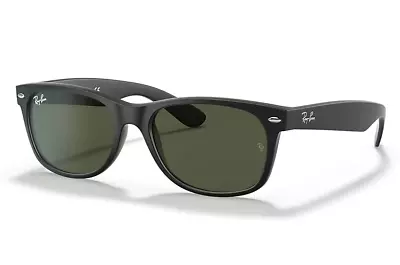 Ray Ban New Wayfarer RB2132F 622 58-18 Matte Black G-15 • $330.59