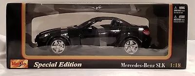 Maisto Mercedes-Benz SLK-Class Black 1:18 Scale NIB • $24.95