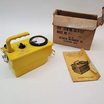 Radiological Survey Meter Item No. CD V-717 Victoreen Instrument Co. Model No. 1 • $49.99