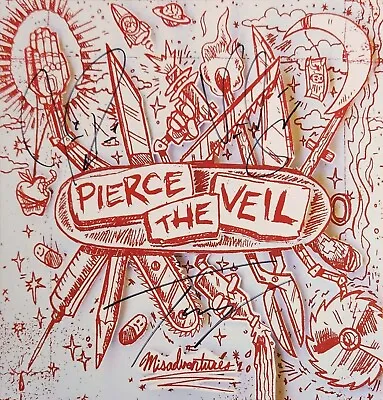 Pierce The Veil Autographed Misadventures White Vinyl LP • $299.99