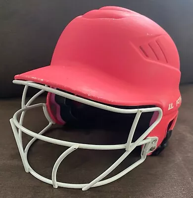 WORTH 60 Mph Girls Softball Helmet Pink W/ Facemask & Chin Strap Size 6.5 -7.5  • $25