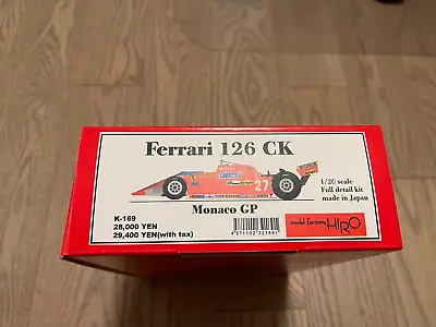 Model Factory Hiro MFH Ferrari 126CK Monaco 1/20 Full Detail Multimedia Kit • $305