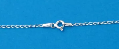 925 Solid Sterling Silver Trace Chain Necklace All Lengths Genuine Stamped Italy • £5.25