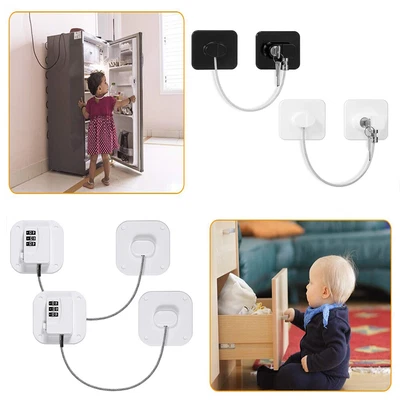$14.87 • Buy Refrigerator Lock Digital Password With Metal Key Or Coded Lock Cabinet Locks