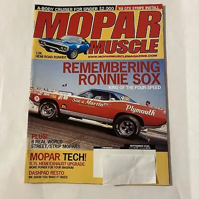 Mopar Muscle Magazine September 2006 • $7.88