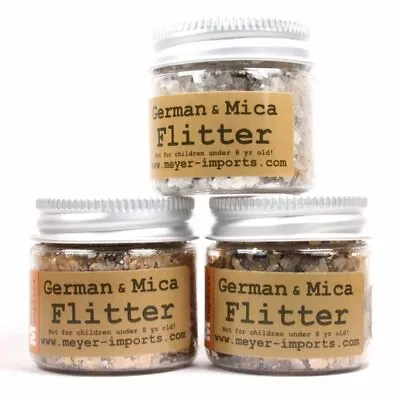 Mica Flakes Set Of 3- Gold And Silver - The Professionals Choice - 311-M-0707 • $18.95