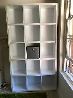 White Bookcase Very Sturdy Better Than IKEA  • $50