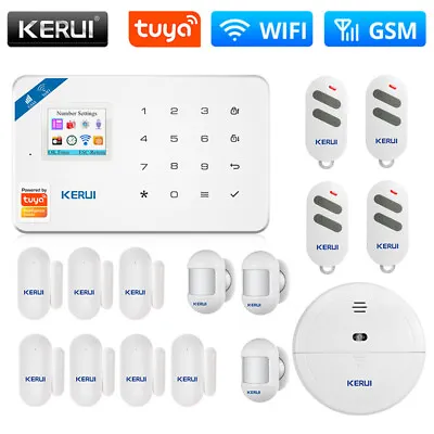 KERUI W181 GSM WIFI Smart Home Garage Burglar Security Alarm System Mini Sensors • $44.09