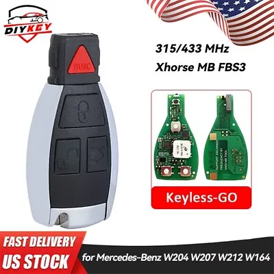 Xhorse MB FBS3 BGA Keyless-Go Smart Remote Key For Mercedes-Benz W204 W207 W212 • $68.99