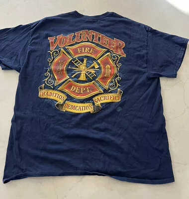 Volunteer Firefighter Tradition Sacrifice Dedication Mens X-Large • $18