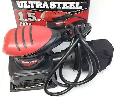 Ultra Steel Wood Finishing Corded Electric Power 1.5 Amp Hand Palm Sander • $36