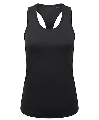 Women TriDri Recycled Performance Slim Easy Care Racerback Vest TR527 • £7.49