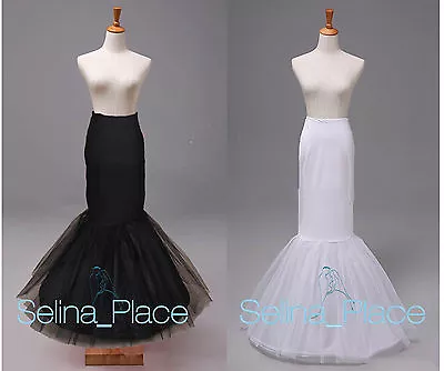 1 HOOP Wedding Mermaid Fishtail Cocktail Wedding Bridal Crinoline Petticoat Slip • $19.79