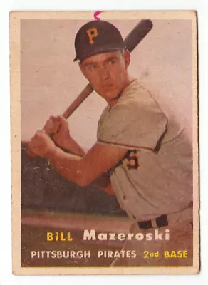 Topps 1957 Bill Mazeroski #24 RC Pittsburgh Pirates • $50