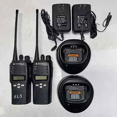 2 Motorola UHF CP200XLS Radios UsedWith Good Condition Batteries & Chargers • $225