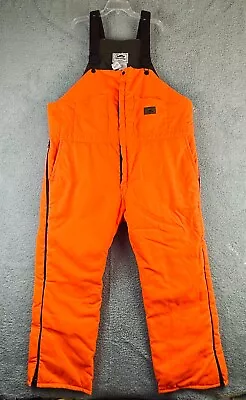 Duxbak Overalls Mens 2XL Orange Bib Insulated USA Duck Quail Hunting Vintage • $120