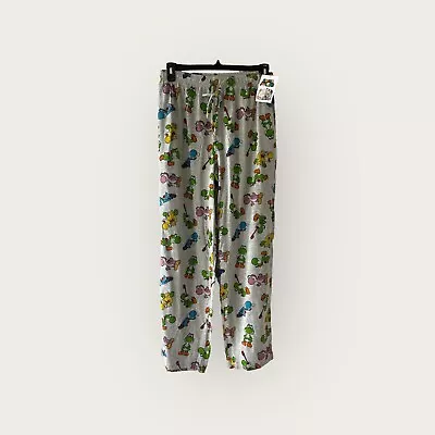 Mens Super Mario Nintendo Yoshi Sleep Pants PJ Lounge Bottoms Medium • $29.99