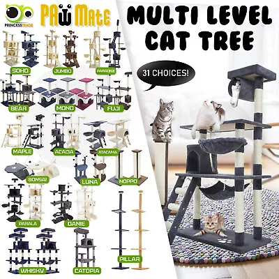 Cat Tree Scratching Post Scratcher Pole Gym Toy House Furniture Multi Level  • $104.90