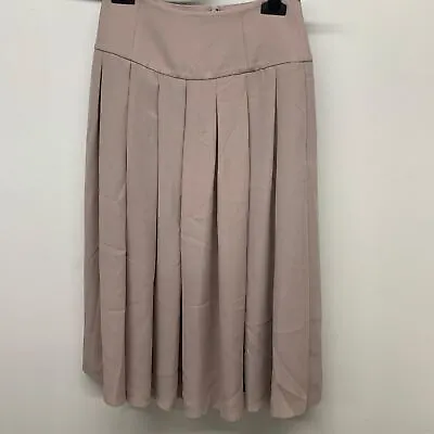 £9.25 • Buy REISS Ladies Pink Skirt A-line Pleated Flowing High Waist UK 6