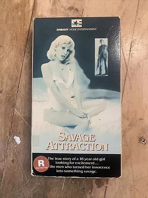 Savage Attraction (Hostage: The Christine Maresch Story): Embassy VHS *Tested* • $10.80