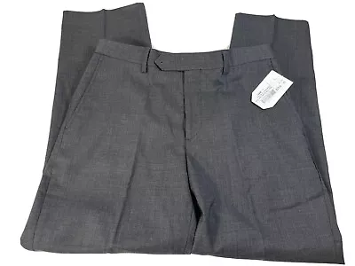 Air Canada Mens Dress Pants Dark Gray Straight Leg Size 32 • $25.24