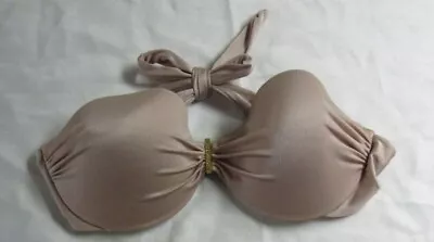  VICTORIA'S SECRET 34 D  BIKINI TOP Swimsuit Taupe  Bandeau • $16.49