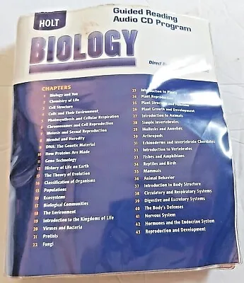 Holt Biology Guided Reading Audio CD Program 41 CD's 2 Missing Homeschool • $20