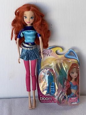 Winx Bloom Dressed Doll 2012 + Speedix Fashion Pack NRFP ! • $34.85