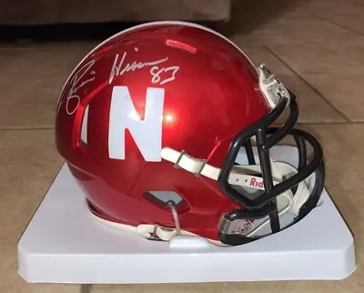 Mike Rozier Signed/auto Nebraska Cornhuskers Mini Football Helmet W/inscription • $80